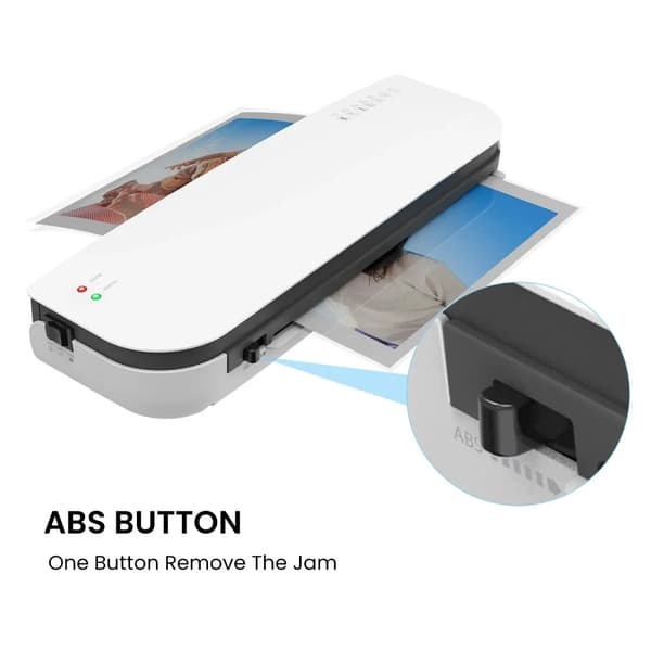 Laminator, Hurtig opvarmning, Brugervenligt design,EU, Elfenben