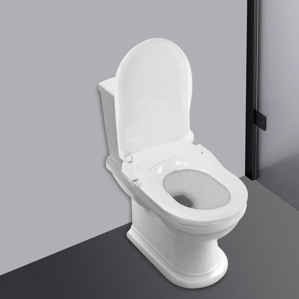 Bidettoalettstol, Dubbelmunssystem, Ergonomisk Design,VIT