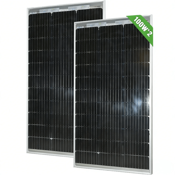 Solpanel, Hög Effektivitet, Hållbar Design,2st 100w panel
