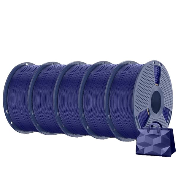 3D Filament, TPU Material, Blød Silkeagtig Struktur,Mørkeblå