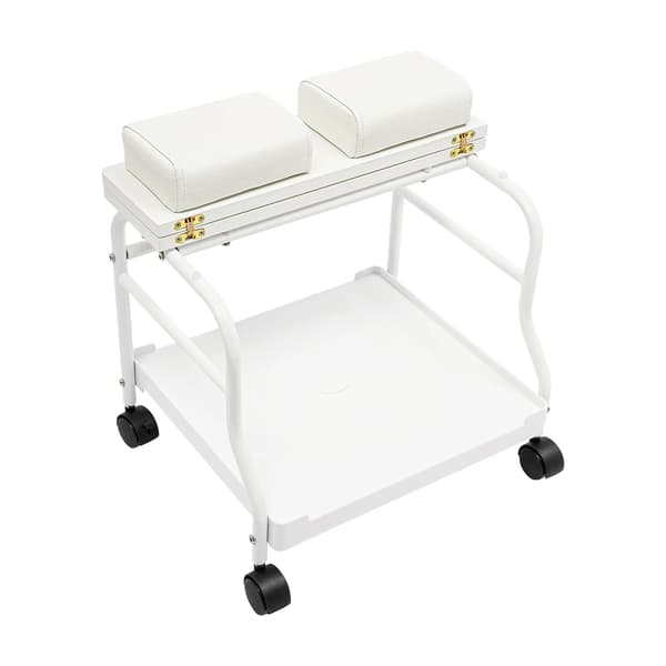 Skönhetssalongvagn, Bärbar Design, Hög Lastkapacitet,VIT