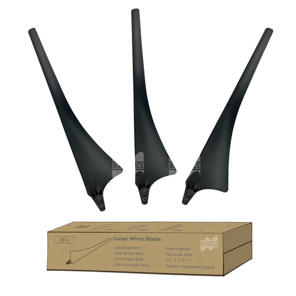 Vindgeneratorblade, Højstyrkemateriale, Aerodynamisk Design,3 Blade-a, Sort