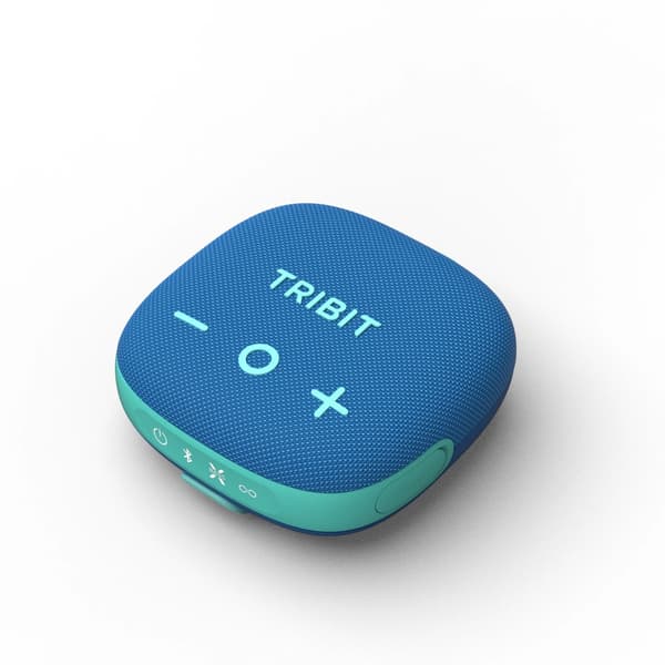 Bärbar Bluetooth-högtalare, Vattentät, 24 timmars speltid, Blå
