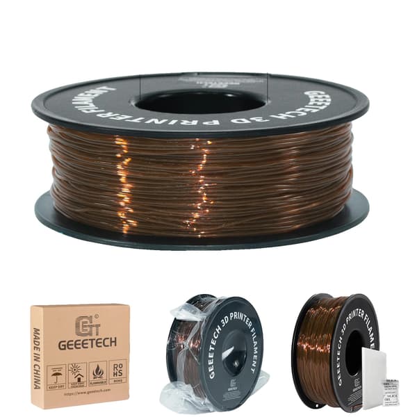 3D TPU Filament, Flexibelt Material, Hög Utskriftskvalitet,Brun