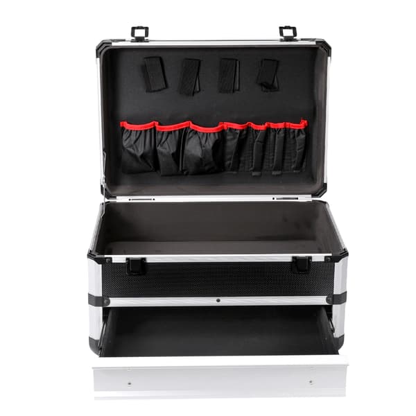 Værktøjskasse, Holdbar Konstruktion, Rummeligt Design,Sort