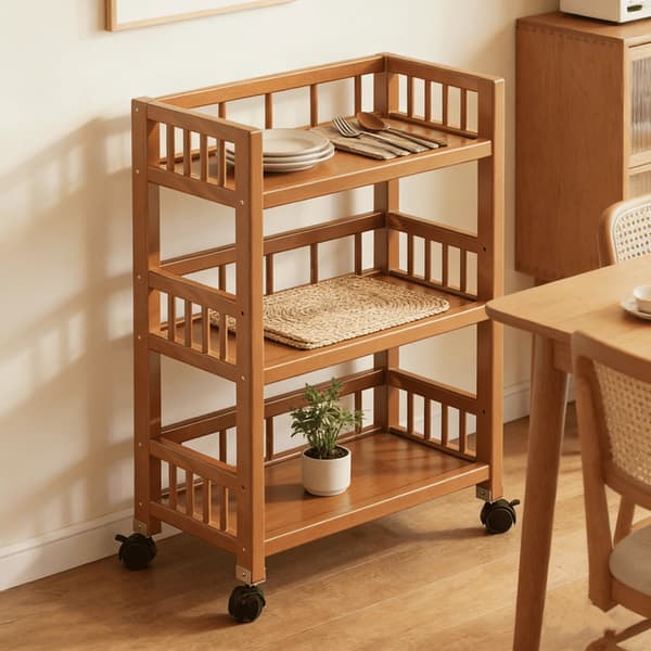 Verktygsvagn, Låsbara Hjul, Mångsidig Design,3-Tier