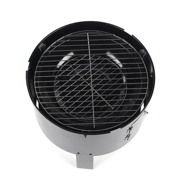 Kødgrill Røger, Multifunktionel Madlavning, Bærbart Design,sort