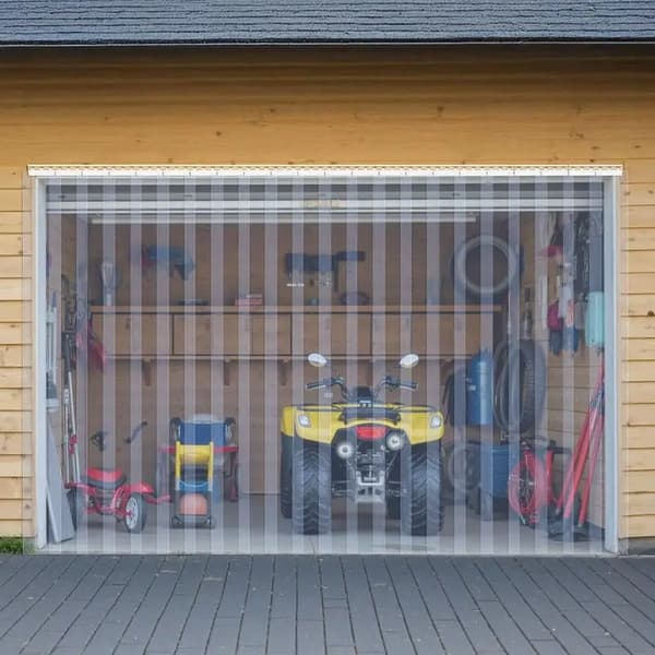 PVC Gardin, Termisk Isolering, Vindafvisende Design,Gennemsigtig