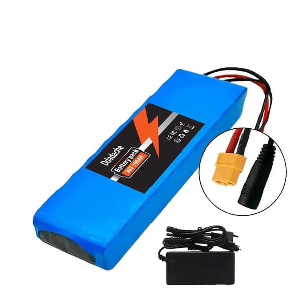 Litiumjonbatteri, 100000mAh kapacitet, CE-certifierad, XT60-DC-laddare
