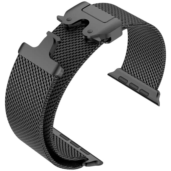 Urrem, Rustfrit Stål, Milanese Loop Design,02 Sort-c, S10 42MM