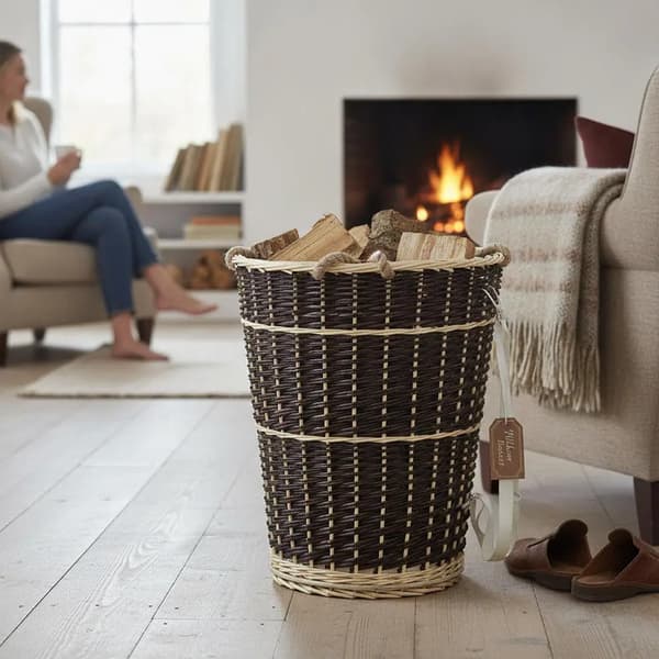 Träkurv, Miljövänlig Design, Bärrem,Brun