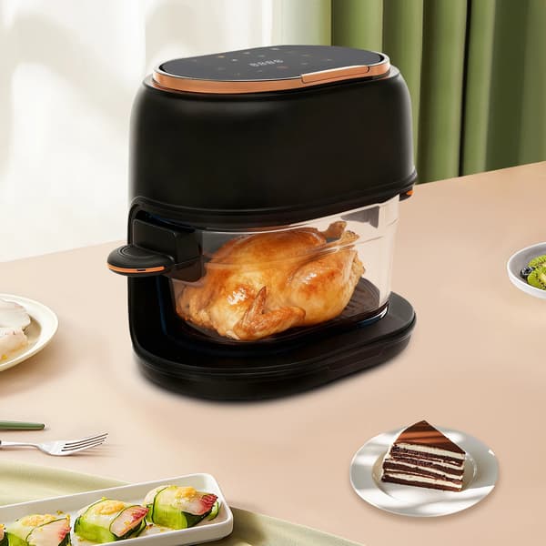 Air Fryer, Touch Screen, Stor Kapacitet,sort