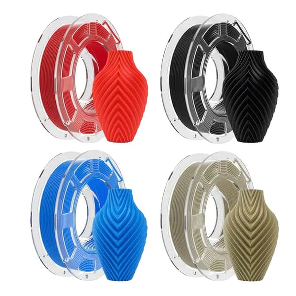 3D-print filament, PLA-material, dual farveeffekter,Matte 200gx4