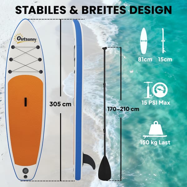 Paddleboard-set, uppblåsbart design, komplett tillbehörspaket,massa bräda