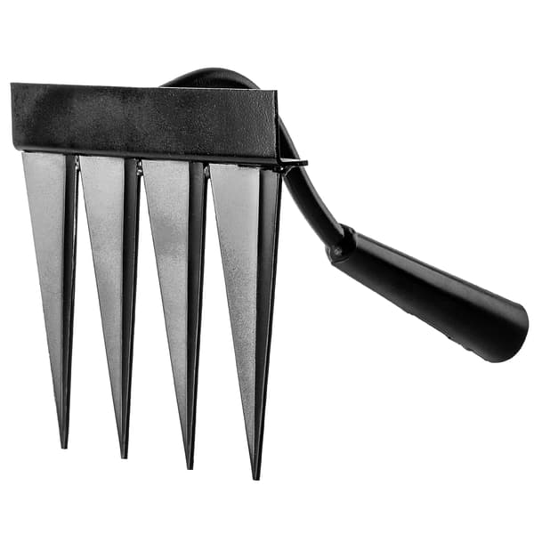 Trädgårdsverktyg, Högkvalitativt Kolstål, 4-Tandsdesign, Väderbeständig, Ergonomisk, Lättskött