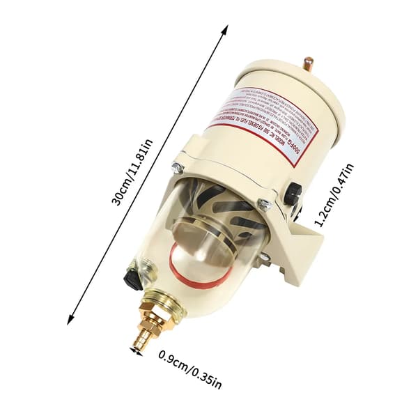 Olievandseparator, 60 GPH flowrate, effektiv filtrering,HVID