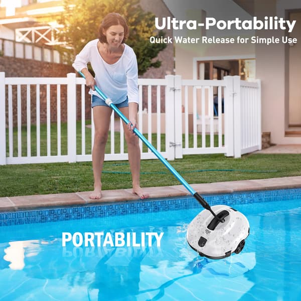 Robotdammsugare för pool, 6600 GPH sug, automatisk dockningsfunktion,PC2332