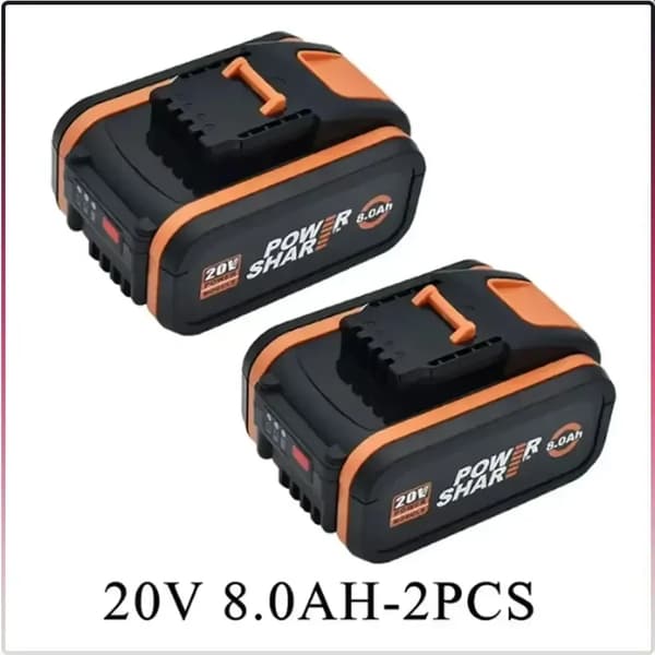 Batteri, 20V Lithium-ion, 8000mAh kapacitet,21.6V, 8.0Ah-2PCS