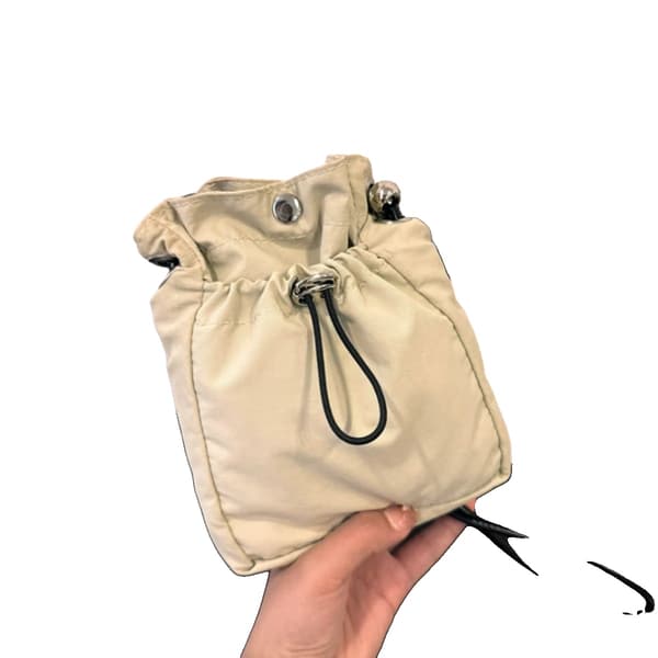 Axelväska, Kompakt Design, Hållbar Nylon,Beige