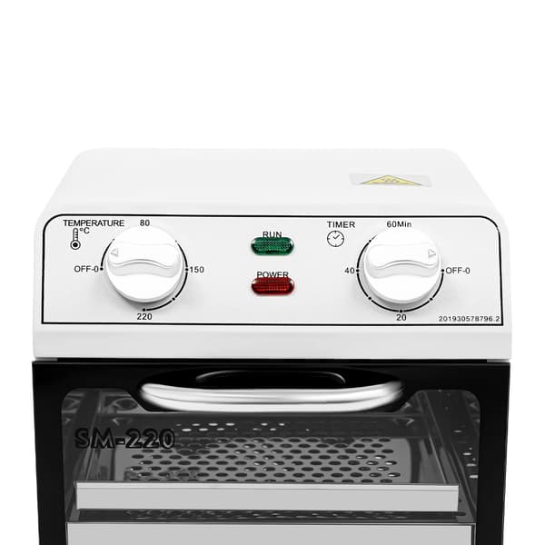 Sterilisator, 8L kapacitet, dubbelkontrolluppvärmning,VIT