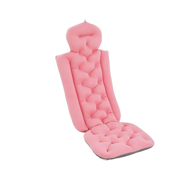 Helkroppsbadkudde, Ergonomisk Design, Bekvämt Stöd, Rosa