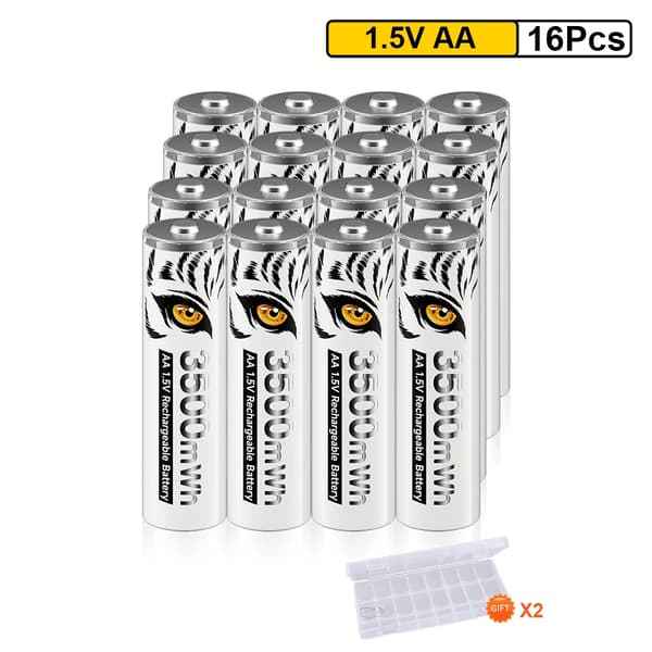 AA-paristo, 3500mWh kapasiteetti, 1.5V jännite, 16 kpl