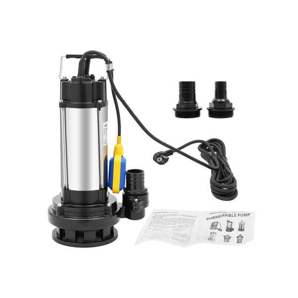 Undervandspumpe, Automatisk Flydeafbryder, Høj Flowhastighed,220V, sort