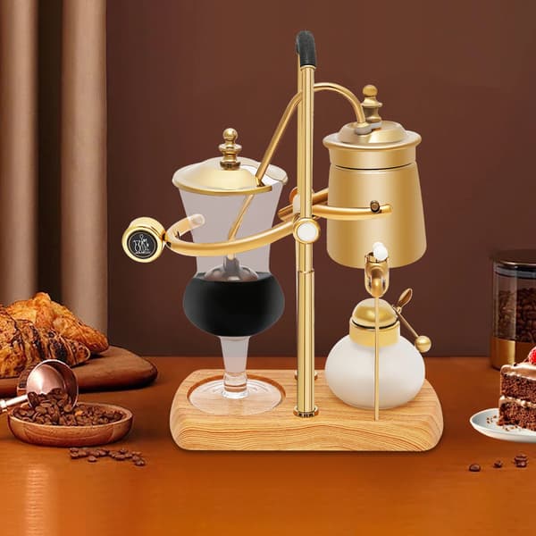 Kaffemaskine, Rustfrit Stål, 25 cm Højde, 15 cm Bredde, 4 Kop Kapacitet, Integreret Klædefilter