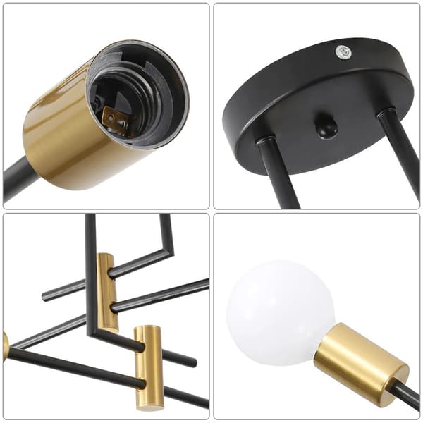 Loftlampe, 4-lys design, energibesparende,M
