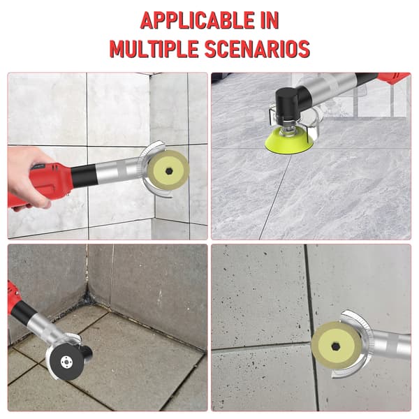 Elektrisk rakslip, 7 hastighetskontroll, mångsidigt verktyg,Röd