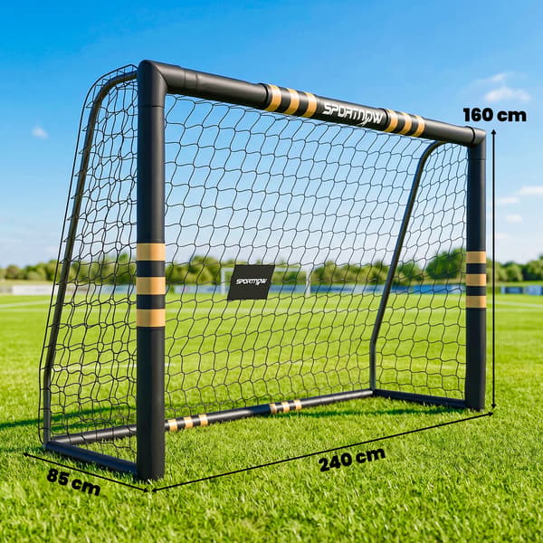 Fotbollsmål, Hållbar PVC, Lätt Montering, Svart