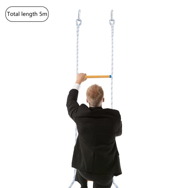 Repstege, 5m / 16,4ft längd, 120kg viktkapacitet, 30cm bredd, 44cm avstånd, bärbar design