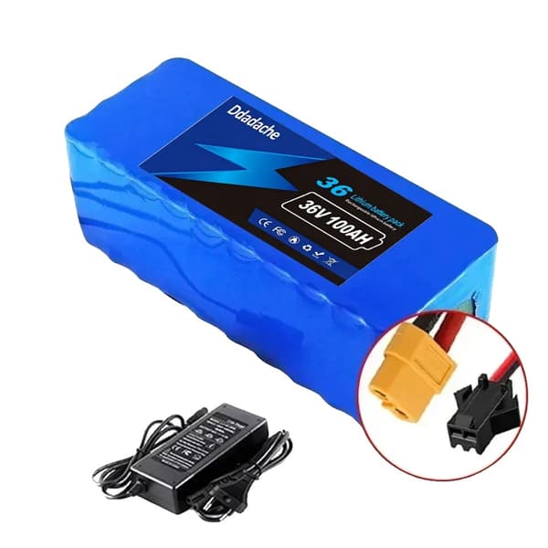 Batteri för elfordon, 100Ah kapacitet, 36V spänning, XT60-SM