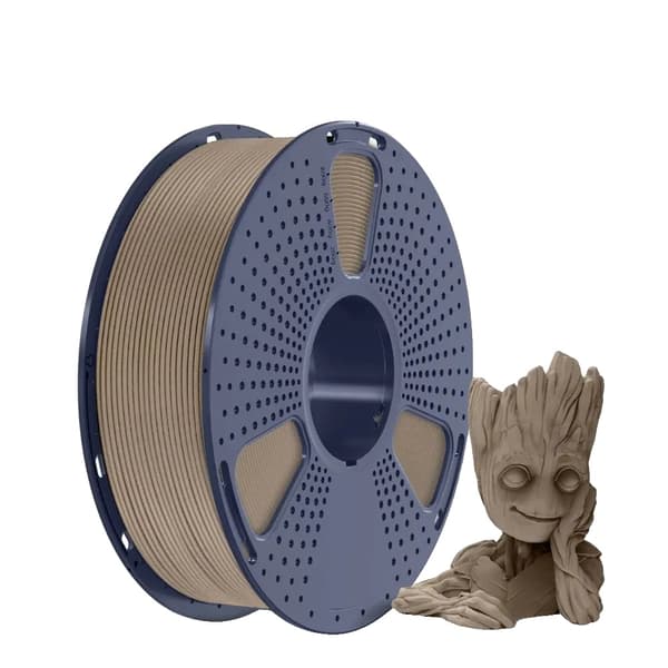 PLA Træ Filament, Naturlig Struktur og Duft, Zero Bubble Kvalitet,Træ