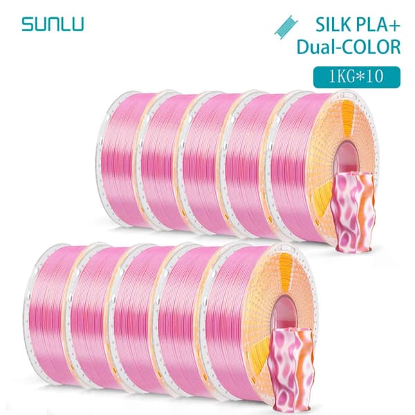 3D-printer filament, PLA-materiale, duale og triple farvemuligheder,Lyserød Guld