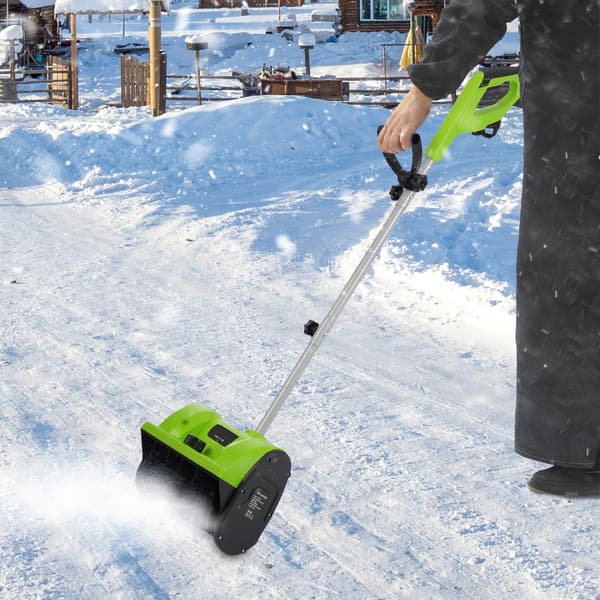 Snöslunga, 1200W Motor, Ergonomisk Design,grön, EU, Elektrisk