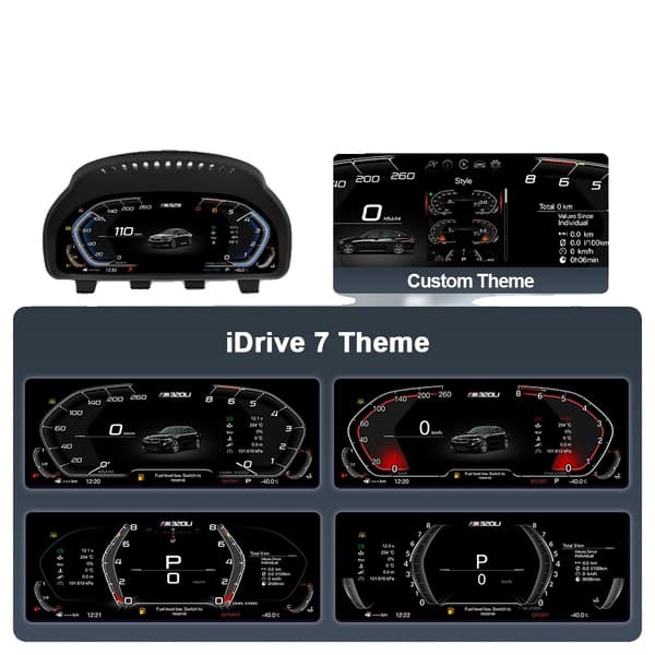 Digital Dashboard Cluster, Realtidsnavigation, Adaptive Kontroller,F25 standardversion