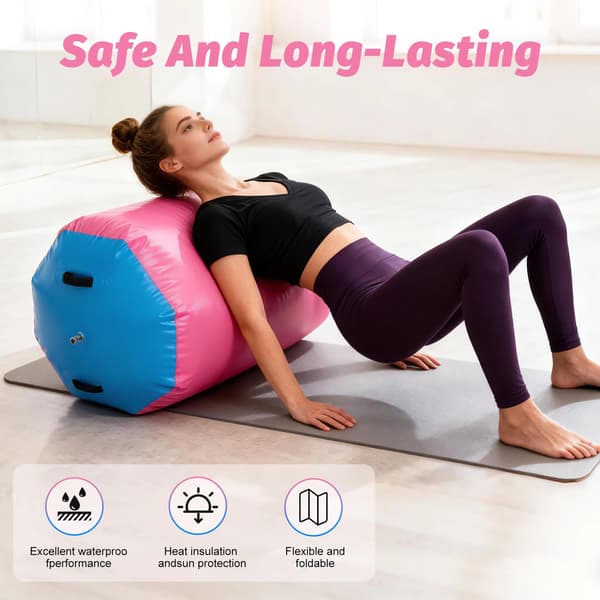 Gymnastikfat, Uppblåsbart, Halkfri Yta,Röd