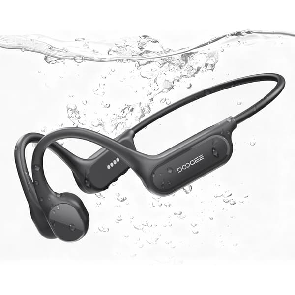Knogleskonstruktion Hovedtelefoner, Vandtæt Design, Bluetooth 5.4,Sort
