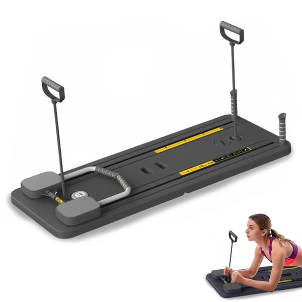 Fitness Træner, Sammenklappeligt Design, Automatisk Tilbagefald,Grå