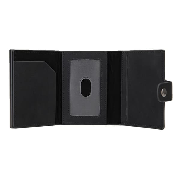 Kortholder, RFID-beskyttelse, kompakt design,sort