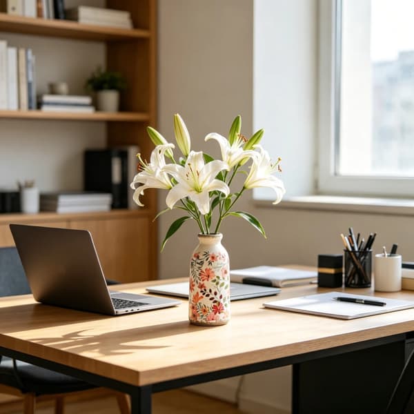 Keramisk Vas, Rustik Lantlig Inredning, Idealisk för Blomsterarrangemang,typ1-1st