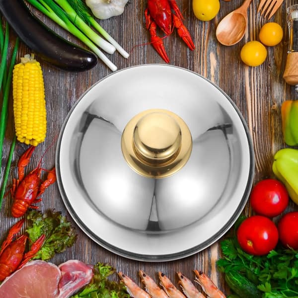 Grill Dome, Rustfrit Stål, 18 cm diameter, Varmebevaring, FCM Certificeret, Alsidig Madlavning