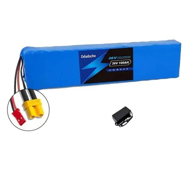 Litiumjonbatteripack, 100Ah kapacitet, 36V spänning,36V-c, XT30-JST