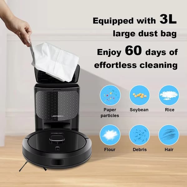 Robotdammsugare, 6500Pa sugkraft, appkontroll,G7, EU