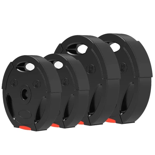 Vægtplader, Holdbart Materiale, Ergonomisk Design,sort