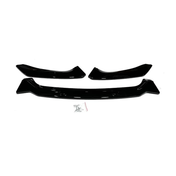 Front Nedre Splitter Lip, DMAX Stil, Holdbart ABS Plast,sort
