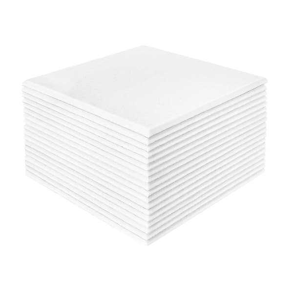 Akustikpanel, Ljudabsorberande, Flexibel Anpassning,Kvadrat, 0.9cm, VIT
