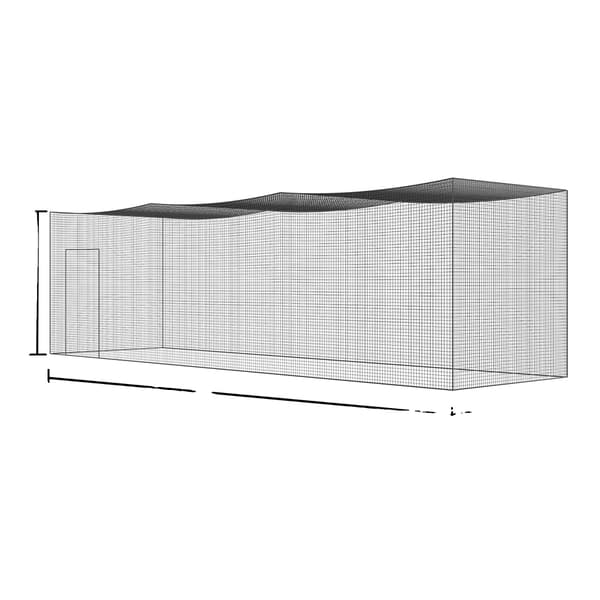 Slaghägn, Hållbart PE-material, Helt innesluten design,35FT