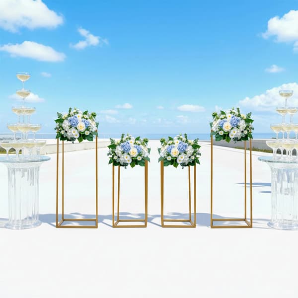 Blomsterställningar, Elegant Modern Design, Mångsidig för Evenemang,Guld